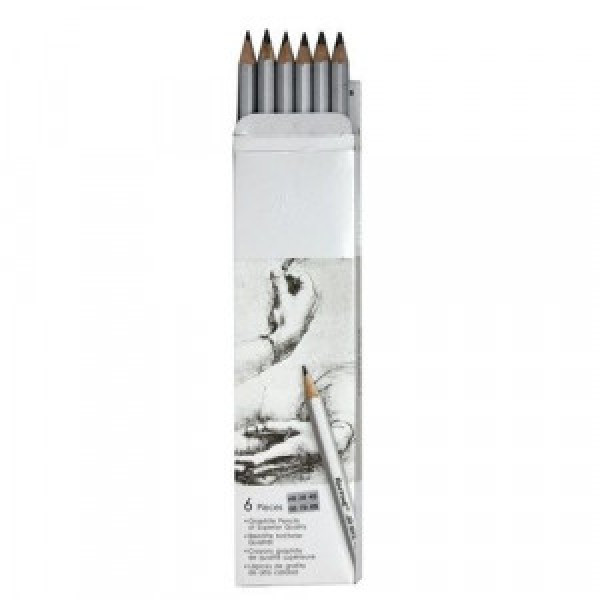 Set de creioane grafit Marco Raffine, 6 buc. HB-8B_7000-6CB HB-8B