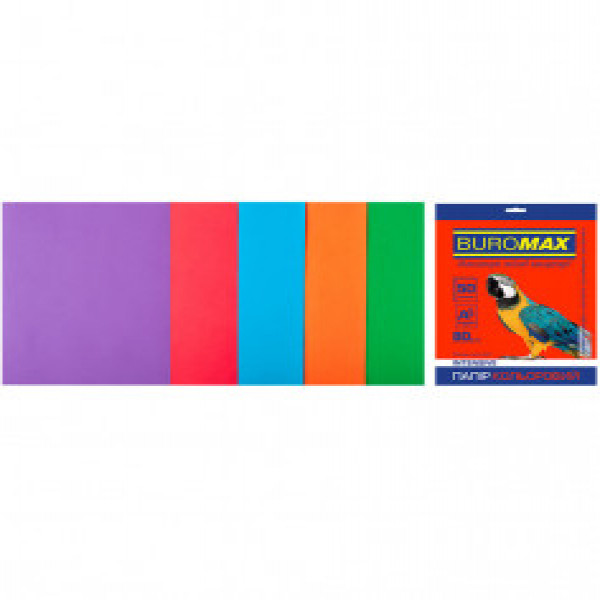 Set Hartie Color A4, 80G/M2, Intensiv, 50Sheet BM.2721350-99