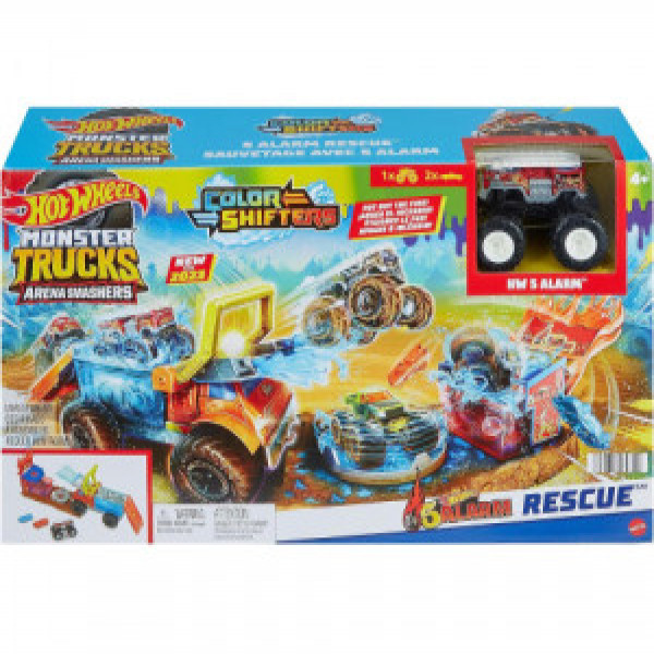 Set HW Monster Trucks Set 5-Alarm Rescue Color Shifters HPN73