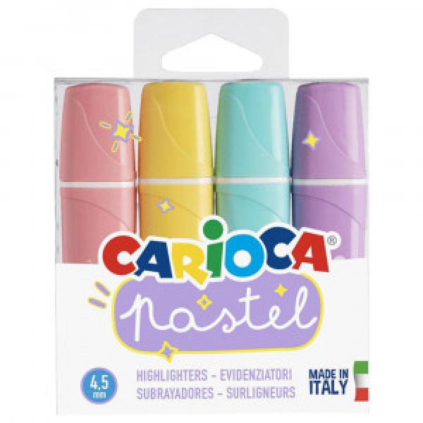 SET markator text 43167 CARIOCA Pastel 4 cul.