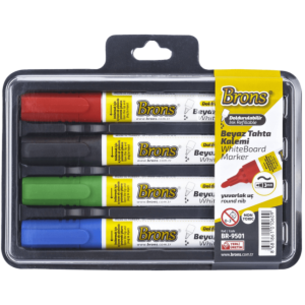 Set markere whiteboard 4 cul.(virf rotund) 30071_BR-9501 (12)