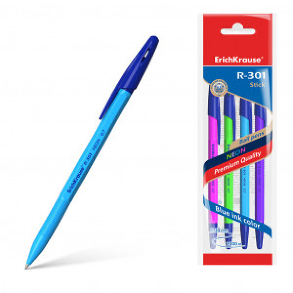 Set pix 58089 4-cul. ErichKrause R-301 Stick  Neon 0.7 blue