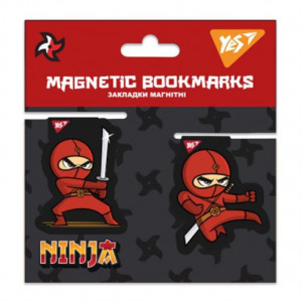 Set semne de carte magnet YES "Ninja" 2pcs_707916 (1)