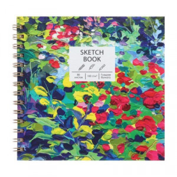 Sketchbook 195x195 80f ТС805297 Пуантилизм spirala