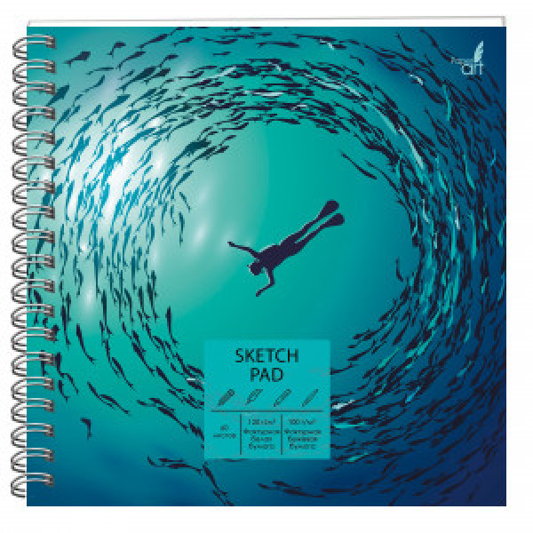 Sketchpad 60f 190x190 alb/bej spirala Погружение0,05500 СПС60184