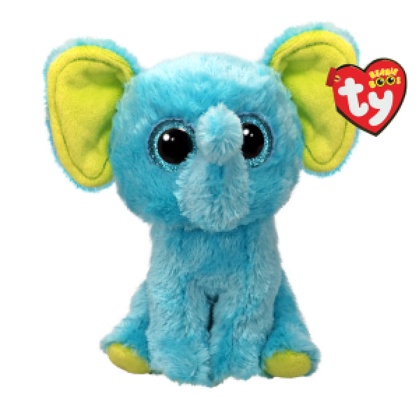 TY37359 Elefantul albastru Truncles 15 cm (Beanie Boos)