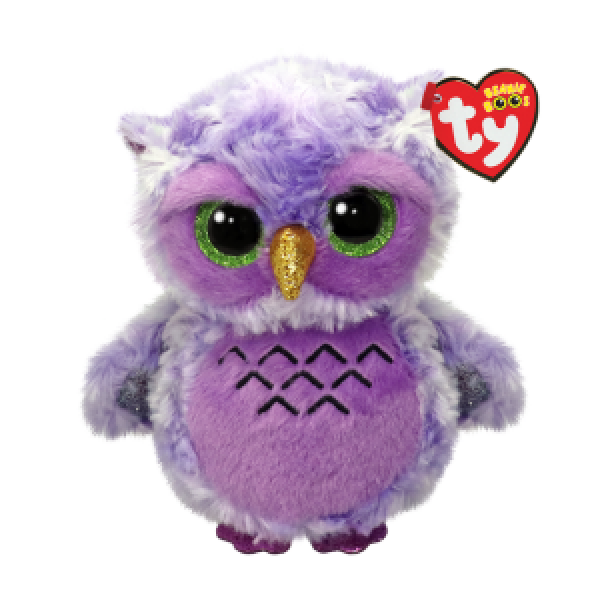 TY37364 Bufnita violeta Owlivia 15 cm (Beanie Boos)