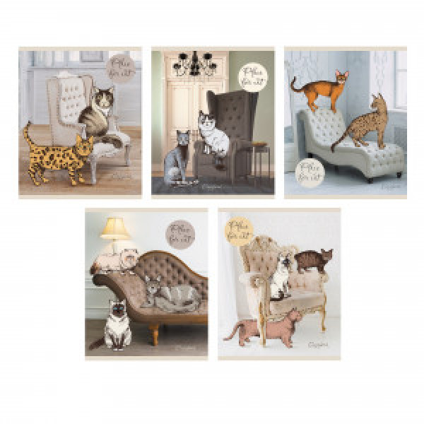 Caiet A5 96 foi линейка ТЛ2Л966946 Кошкин дом