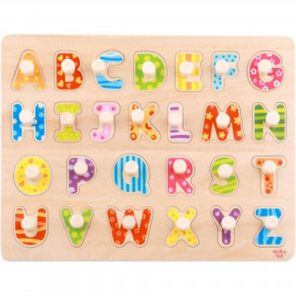 Tooky Toy TY852 Puzzle din lemn  Litere