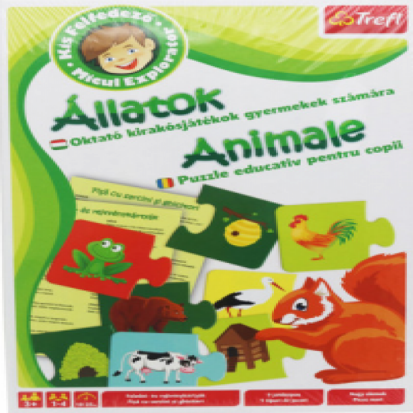 Trefl 01636 GAME - Animals Little Explorer HU RO