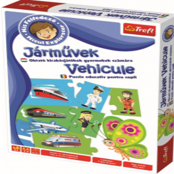 Trefl 01637 GAME - Vehicles Little Explorer HU RO