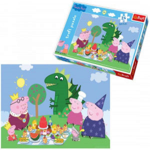 Trefl 14157 Puzzles - "24 Maxi" - Feast Feast   Peppa Pig