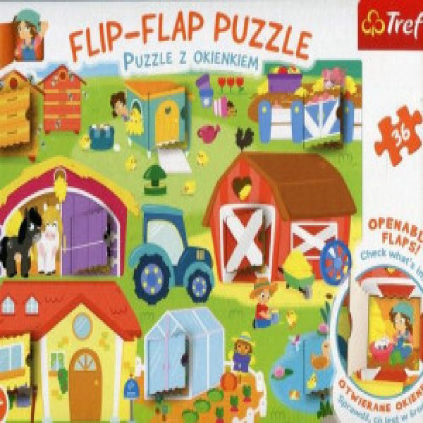 Trefl 14271 Puzzles - "36 Flip-flap puzzle" - On the farm
