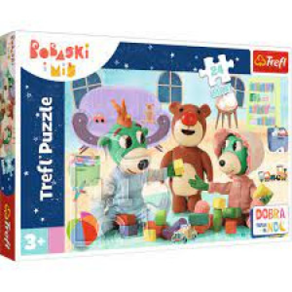 Trefl 14325 Puzzles - "24 Maxi" -  Treflik's games before bed time - Good night, Trefliks for the ni