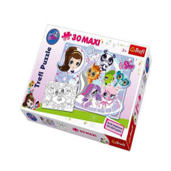 Trefl 14409 Puzzles  - "30 Maxi Shaped"  - Pet's adventures   Hasbro LPS