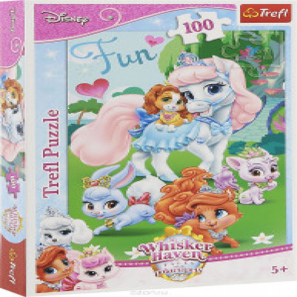 Trefl 16289 Puzzles-"100" - Playing in the garden / Disney Princess