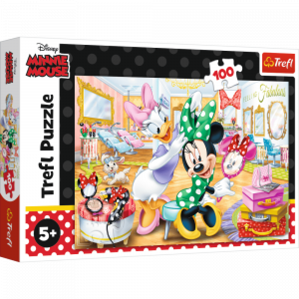 Trefl 16387 Puzzles - "100" - Minnie in beauty parlous   Disney Minnie