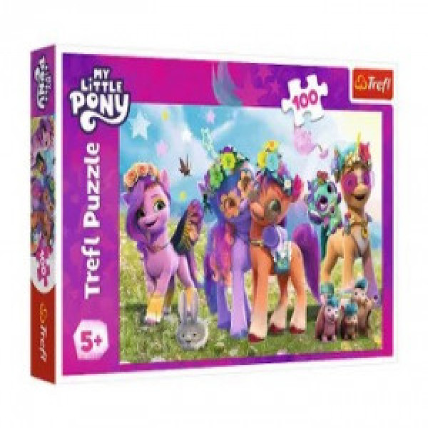 Trefl 16463 Puzzles - "100" - Funny Ponies   Hasbro, My Little Pony