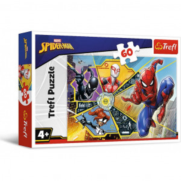 Trefl 17372 Puzzles - "60" - On the web   Disney Marvel Spiderman