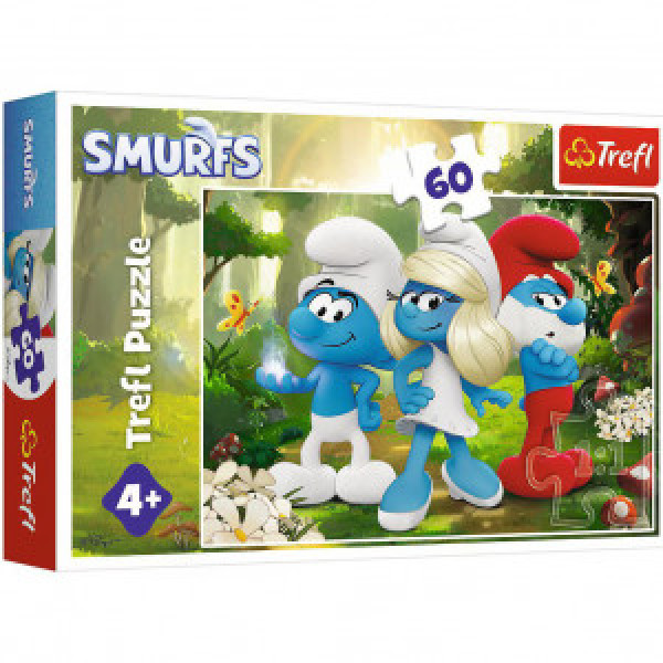 Trefl 17401 Puzzles - 60 - Zaczarowany Las / SmurfsThe Movie 2025