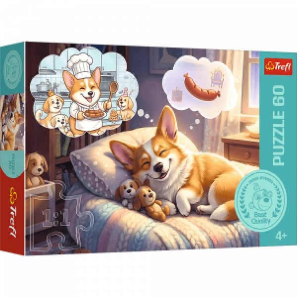 Trefl 17434 Puzzles - 60 - Dreaming Corgi