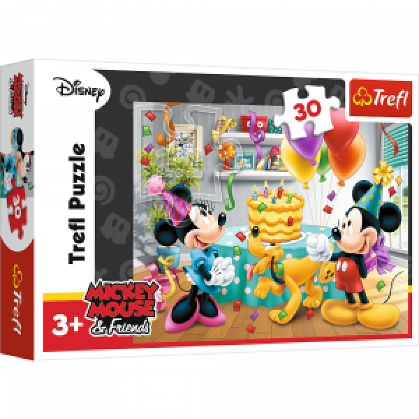 Trefl 18211 Puzzles - "30" - Birthday cake   Disney Standard Characters