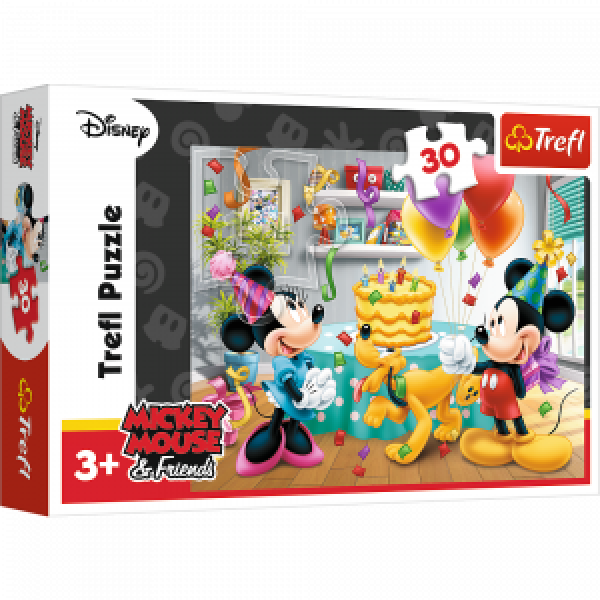 Trefl 18211 Puzzles - 30 - Birthday cake   Disney Standard Characters