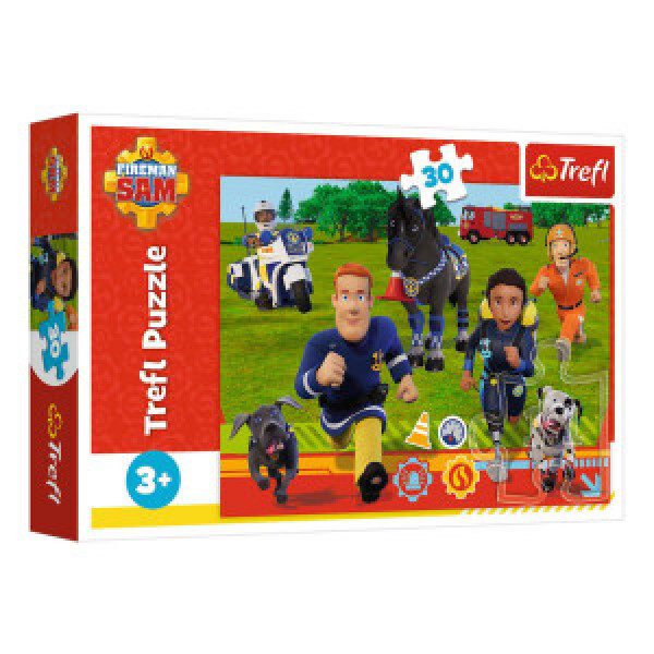 Trefl 18297 Puzzles - 30 - Ready to help /  Prism A&amp;D Fireman Sam