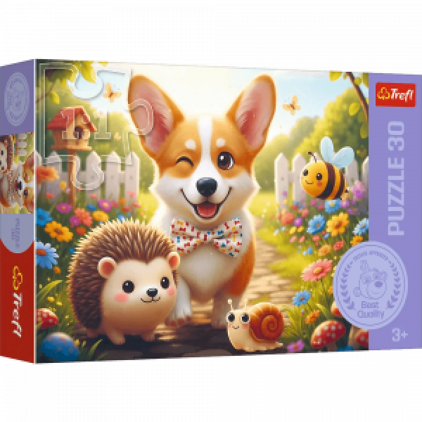 Trefl 18347 Puzzles - 30 - Day with Corgi