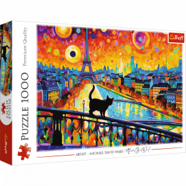 Trefl 10795 Puzzles - "1000" - Cat in Paris