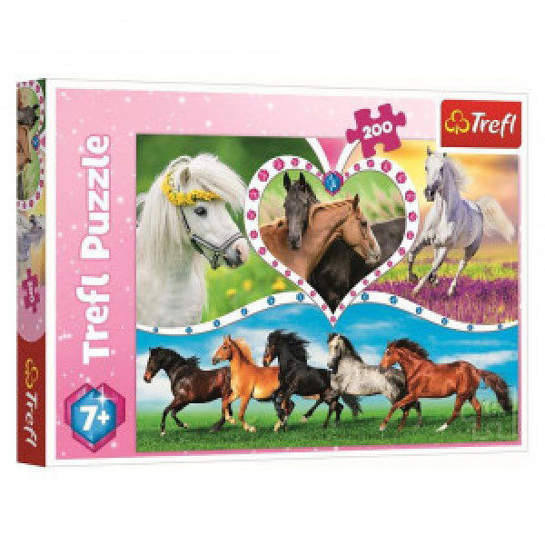 Trefl 13248 Puzzles - "200" - Beautiful horses