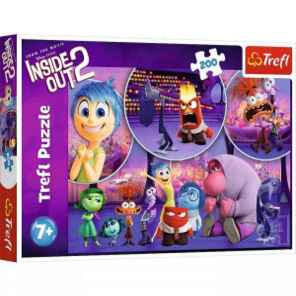 Trefl 13305 Puzzles - 200 - Children's emotions / Disney Inside Out 2