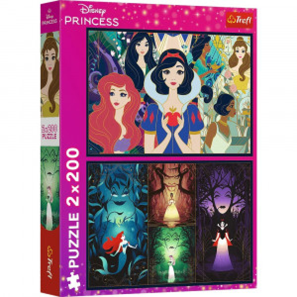Trefl 13317 Puzzles - "2x200" - Enchanting princesses / Disney Princess