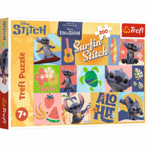Trefl 13331 Puzzles - 200 - Hawaiian adventures / Disney Stitch The Movie
