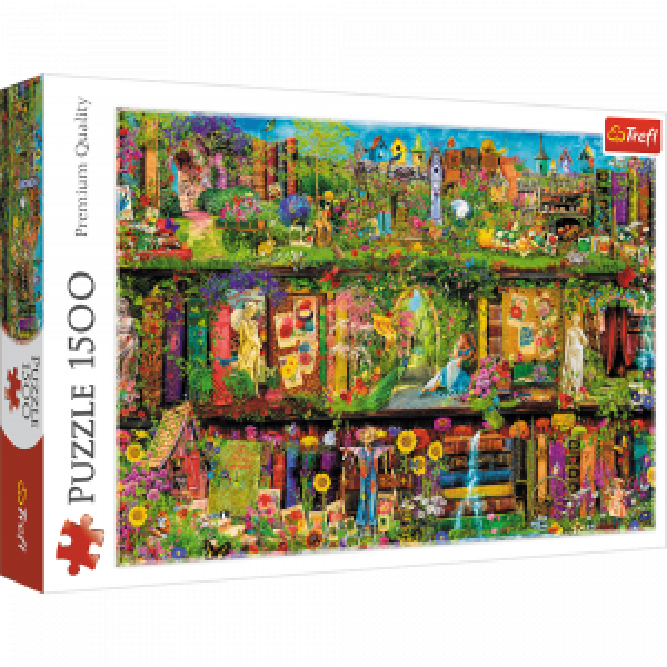 Trefl 26165 Puzzles - "1500" - Fairy bookcase