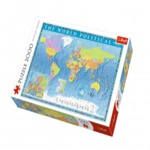 Trefl 27099 Puzzles - "2000" - Political map of the world
