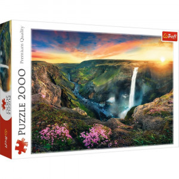 Trefl 27091 Puzzles - "2000" - Haifoss Waterfall, Iceland / 500 px