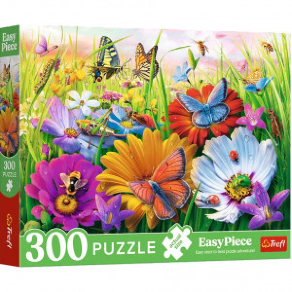 Trefl 23103 Puzzles - 300 EasyPiece - Insects in the Meadow_FSC Mix 70%