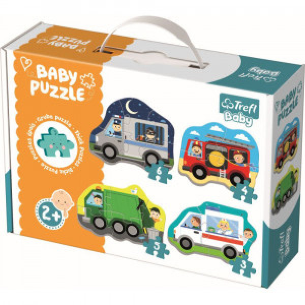 Trefl 36071 Puzzles - "Baby Classic" - Vehicles and jobs / Baby