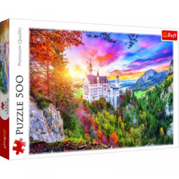 Trefl 37427 Puzzles - "500" - View of the Neuschwanstein Castle, Germany