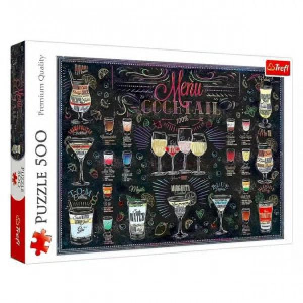 Trefl 37452 Puzzles - "500" - Cocktail Menu