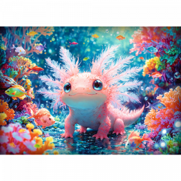Trefl 37536 Puzzles - 500 - Axolotl_FSC Mix 70%