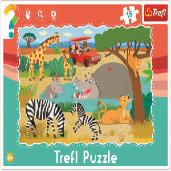 Trefl 31217 Puzzle - "15 Frame" - Safari / Trefl