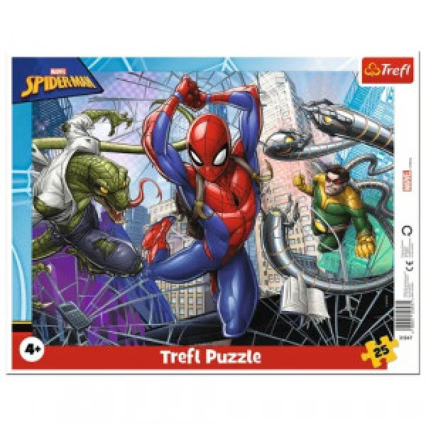 Trefl 31347 Puzzles - "25 Frame" - Brave Spiderman   Disney Marvel Spiderman