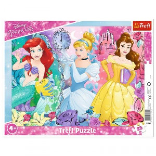Trefl 31360 Puzzles - "25 Frame" - Magic princesses   Disney Princess