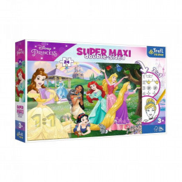 Trefl 41008 Puzzles - "24 SUPER MAXI" - Happy Princesses / Disney ...
