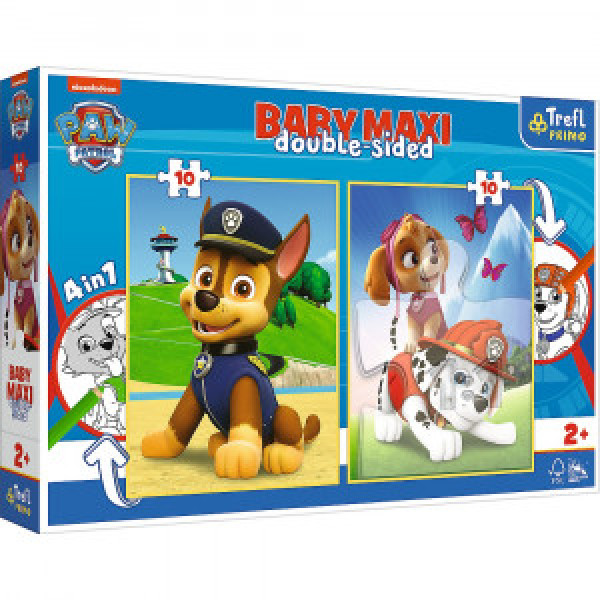 Trefl 43003 Puzzles - "Baby Maxi 2x10" - The Paw Patrol team / Viacom PAW Patrol