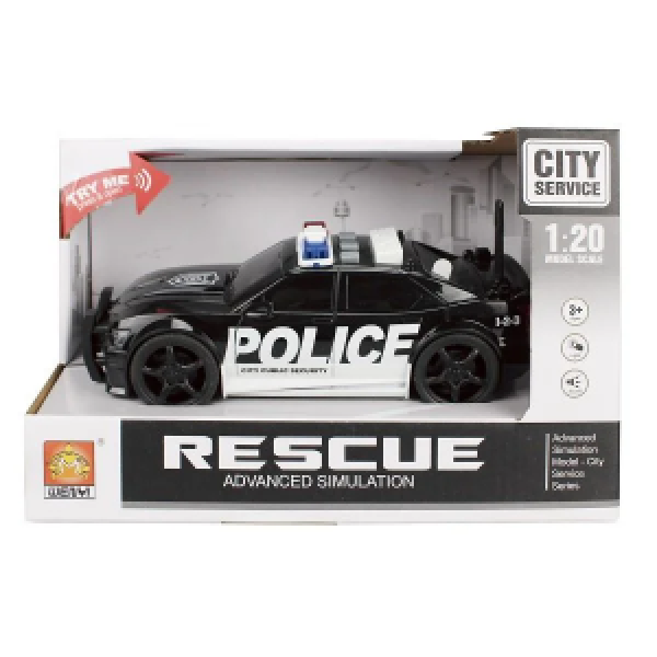 WY500A Masina cu inertie  Police (lumina / sunet) 1:20