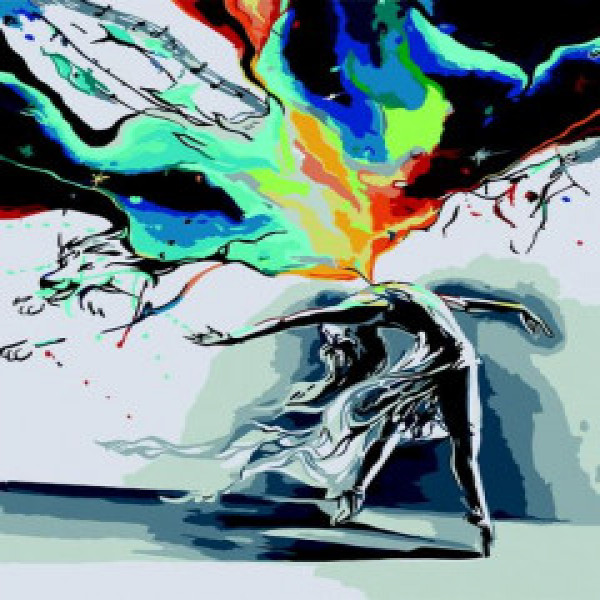 ZB.64208 Pictura pe numere  Luminile nordului, 40*50 cm, ART Line