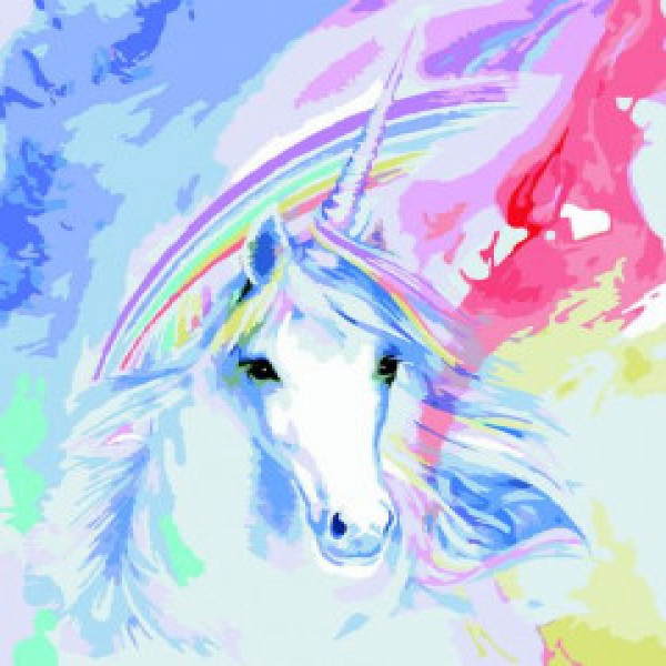 ZB.64245 Pictura pe numere  "Unicorn", 40*50 cm, ART Line